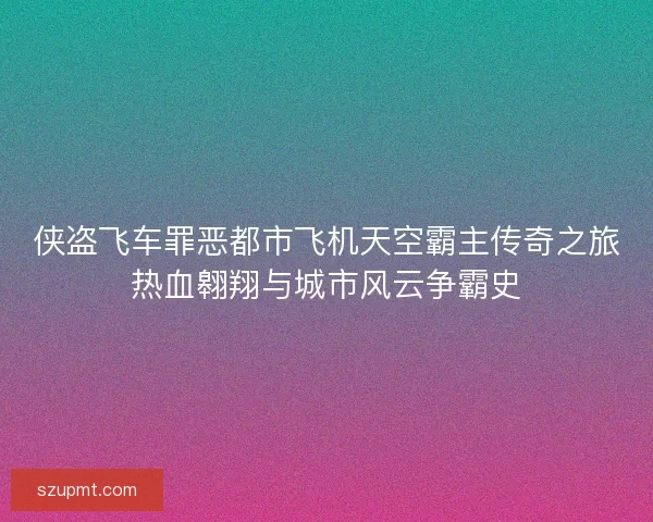 侠盗飞车罪恶都市飞机天空霸主传奇之旅热血翱翔与城市风云争霸史